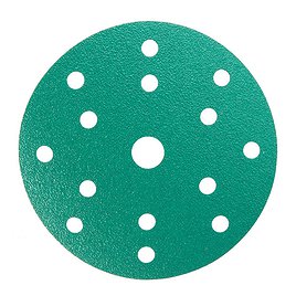 Диск шлифовальный КМ Green Film d150 мм Р320 на липучку пленочная основа (5 шт.)