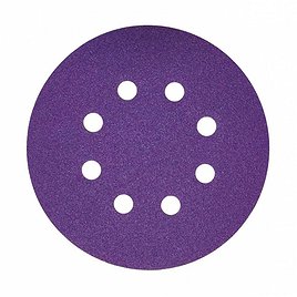 Диск шлифовальный КМ Purple d125 мм Р120 на липучку бумажная основа (5 шт.)