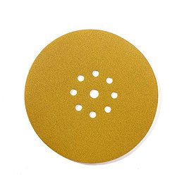 Диск шлифовальный КМ Gold d225 мм Р80 на липучку бумажная основа (5 шт.)