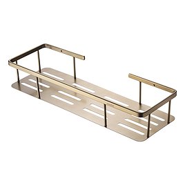 Полка для ванной Swedbe Select 400х128х76 мм металл золото (9817GO)