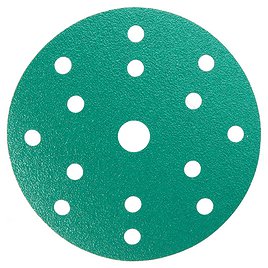 Диск шлифовальный КМ Green Film d150 мм Р80 на липучку пленочная основа (5 шт.)