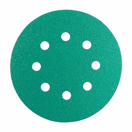 Диск шлифовальный КМ Green Film d125 мм Р80 на липучку пленочная основа (5 шт.)