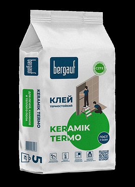 Бергауф Keramik Termo 5кг. клей облицовки печей и каминов 6шт./уп.