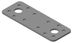 Пластина крепежная 5/1 (95*35*2 мм) из оц.ст.