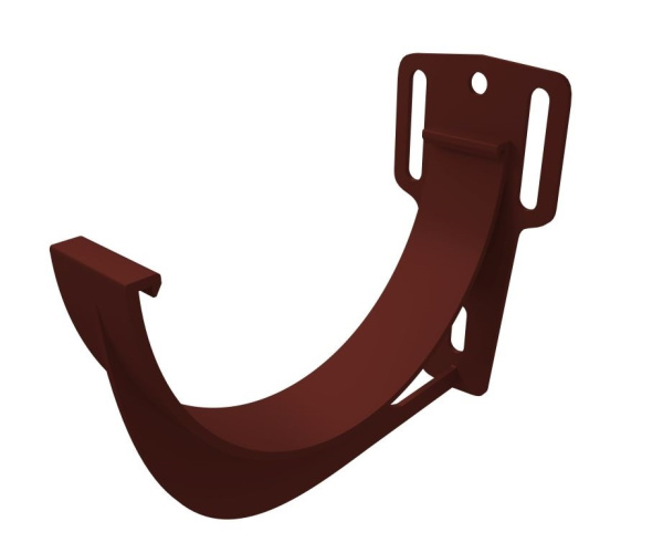 Кронштеин желоба ПВХ Grand Line Стандарт, Коричневый (100 шт/уп.)