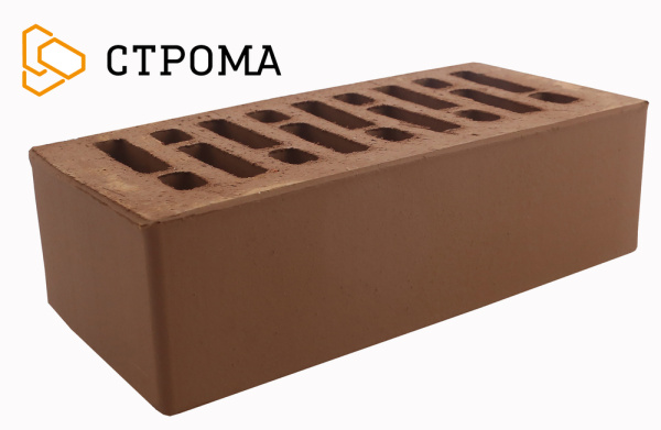 Керамический обл. кирпич пуст."Стромский КЗ" "Коричневый" гл.1,4НФ 250*120*88 мм. под.352шт.