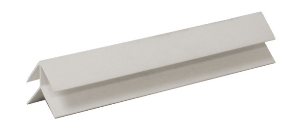 Угол внешний для панелей, 3000мм, белый