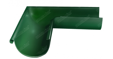 Угол желоба 125 90 град. наружный RAL 6005 (темно-зеленый)