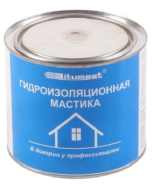 Мастика гидроизоляционная (2,0л) "Bitumast" 